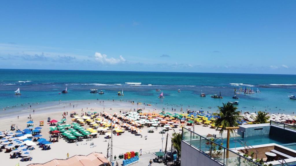 Flat Beira Mar Com Varanda Em Pôrto das Galinhas المظهر الخارجي الصورة